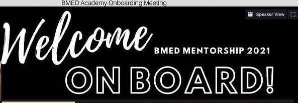 BMED Mentorship 2021 Inauguration