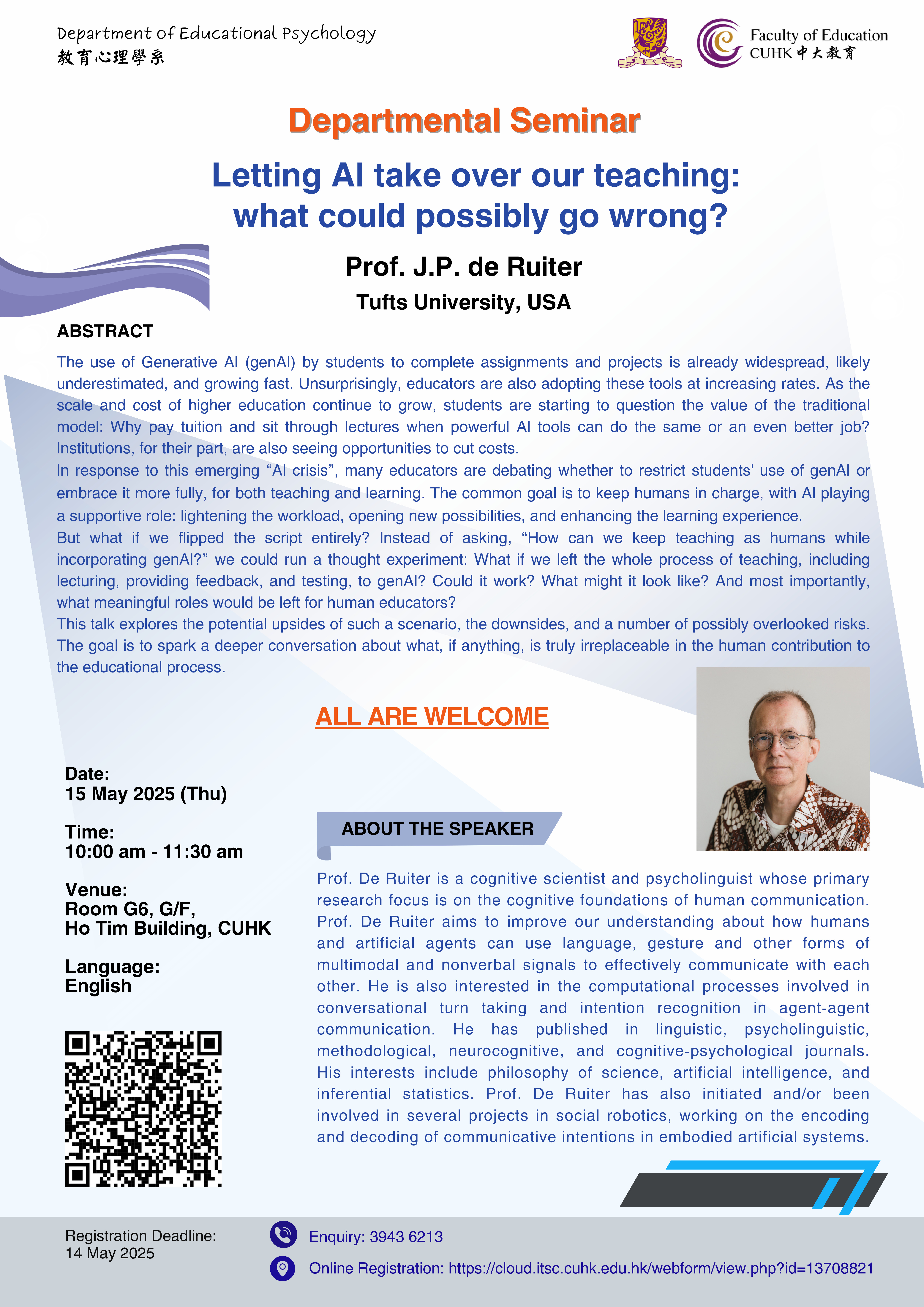 Letting AI take over our teaching: what could possibly go wrong? Poster