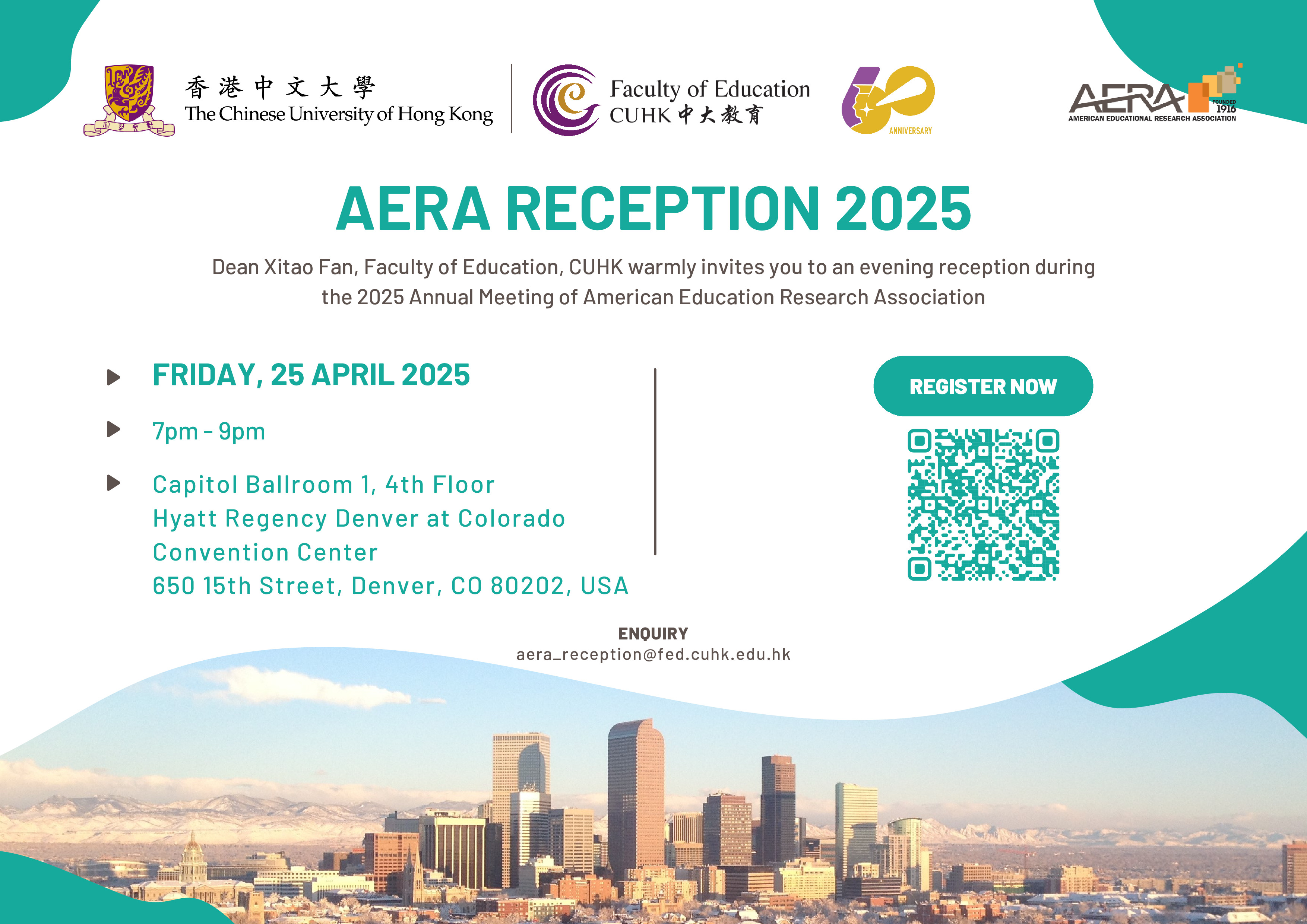 AERA Reception 2025 Poster